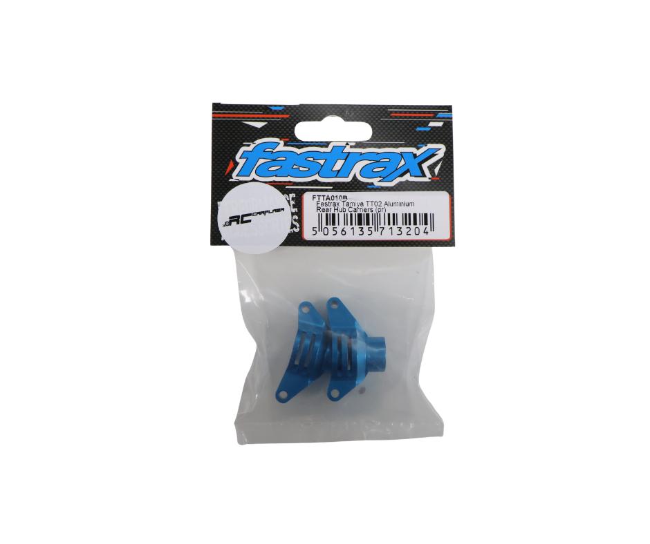 FASTRAX TAMIYA TT02 ALUMINIUM REAR HUB CARRIERS (2) FTTA010B, Ophalen of Verzenden, Nieuw, Onderdeel