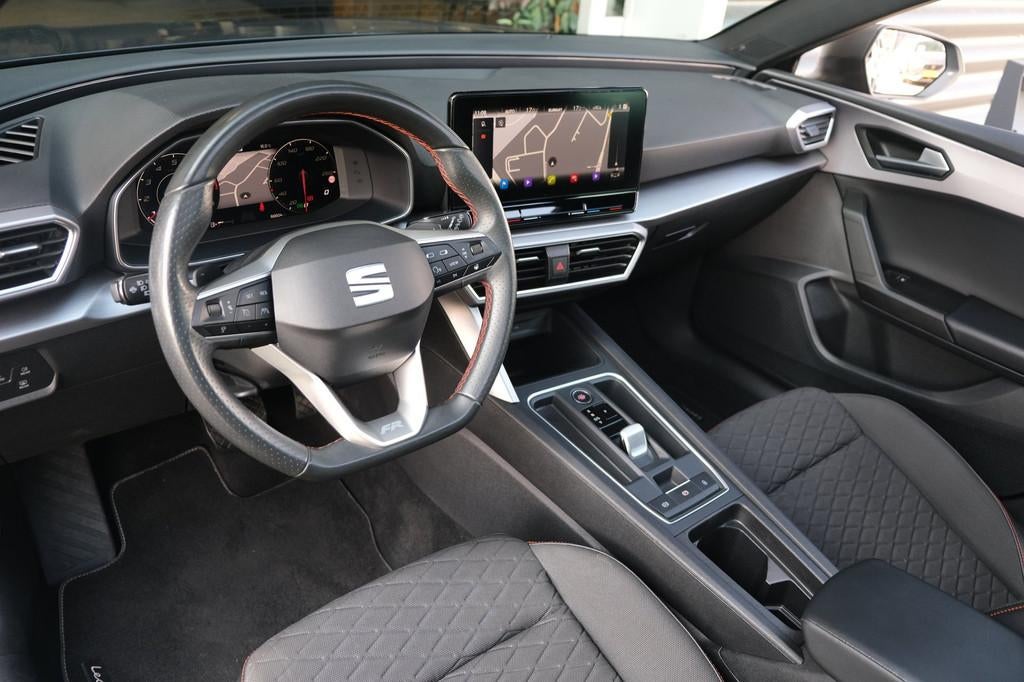 Seat Leon 1.0 eTSI FR DSG 110PK Pano Navi Led ACC Virtual, Auto's, Seat, Stof, Gebruikt, Leon, Adaptive Cruise Control