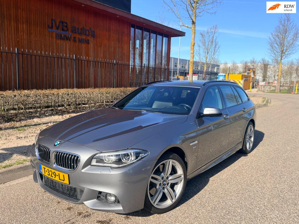 BMW 5-serie Touring 535xi M-sport incl. BTW, trekhaak comfor, Automaat, Gebruikt, 2000 kg, Leder