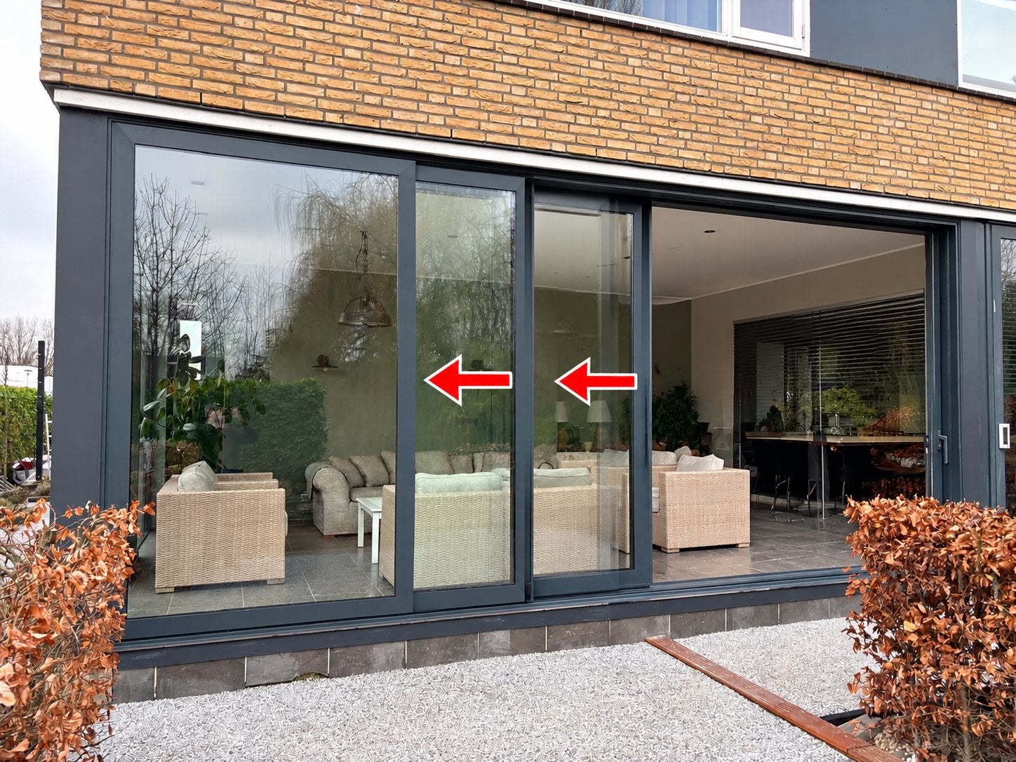 Nieuwe aluminium schuifpui + PVC kozijnen en deuren –, Aluminium, Ophalen of Verzenden, Zo goed als nieuw, Inclusief glas