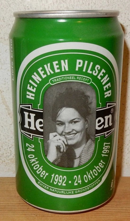 HEINEKEN GIRL ERNA 1987 Limited Edition Bier Blikje (33cl), Verzamelen, Ophalen of Verzenden, Nieuw, Overige typen, Heineken