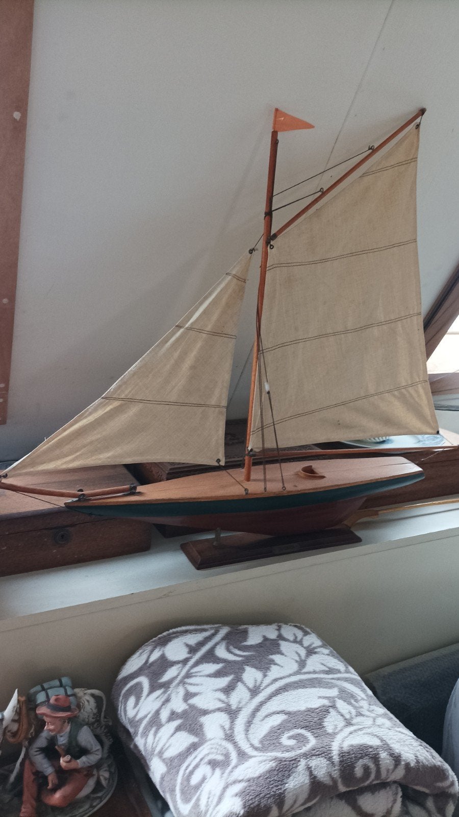 model zeilboot, Hobby en Vrije tijd, Modelbouw | Boten en Schepen, Ophalen, Zo goed als nieuw