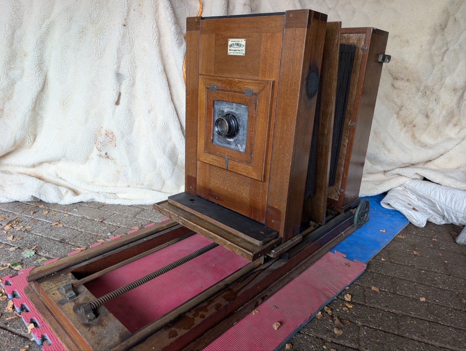 Antieke Hunter Penrose camera met  CP. Goerz Artar Apochromt, Audio, Tv en Foto, Fotocamera's Analoog, Compact, Overige Merken