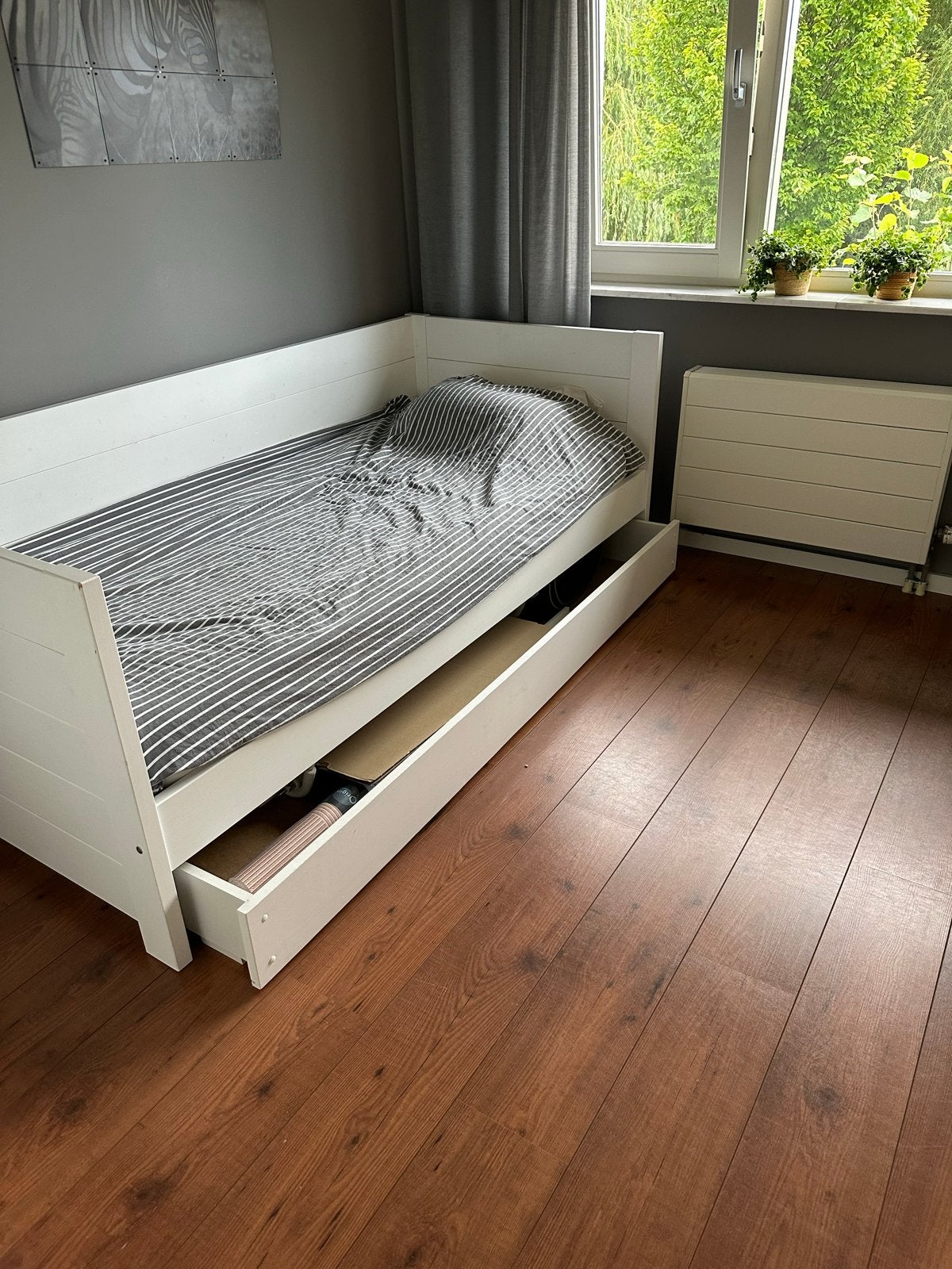 Gratis Bed met grote lade, Ophalen, Gebruikt, 90 cm, Eenpersoons