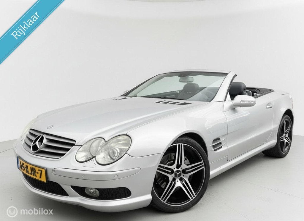 Mercedes SL-klasse SL500 AMG Xenon Leer Navi Cruise Nwe Apk, Auto's, Automaat, Achterwielaandrijving, Gebruikt, 8 cilinders