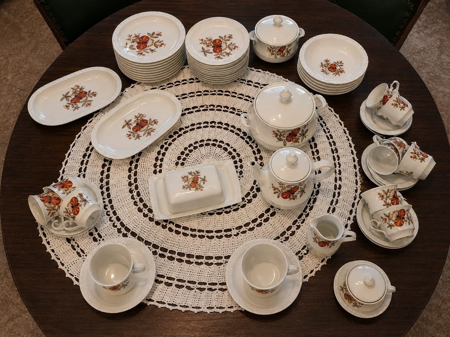 Uitgebreid .Schumann Arzberg Servies - Mid-Century Blo, Antiek en Kunst, Ophalen of Verzenden