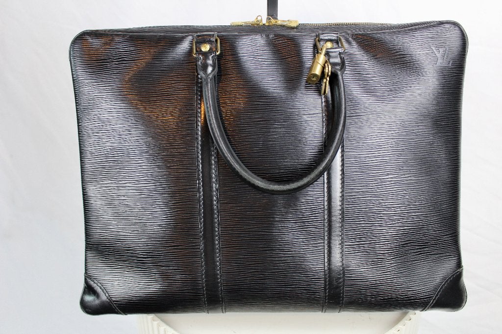 Louis Vuitton Porte Documents Noir - 1230, Gebruikt, Zwart, Aktetas of Boekentas, Ophalen of Verzenden