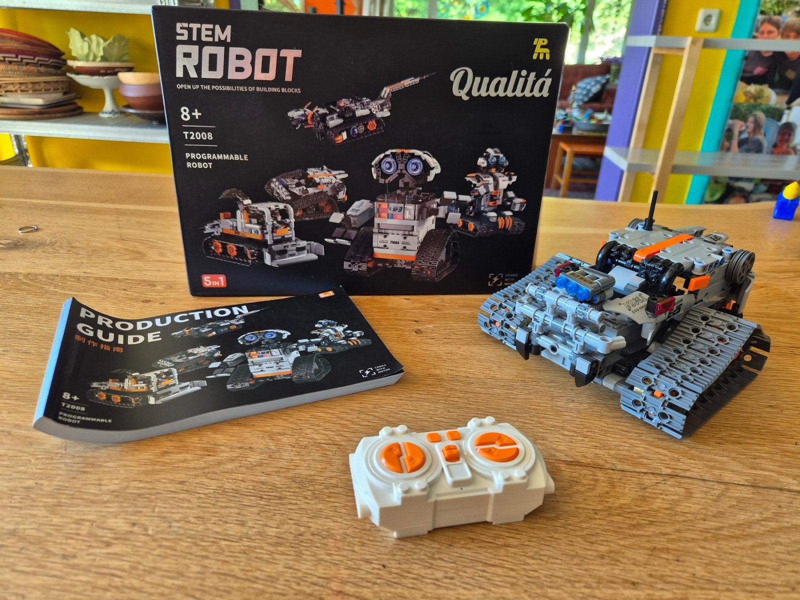 STEM Robot T2008 - 5-in-1 Programmeerbare Robot, Ophalen of Verzenden, Zo goed als nieuw, Overige merken