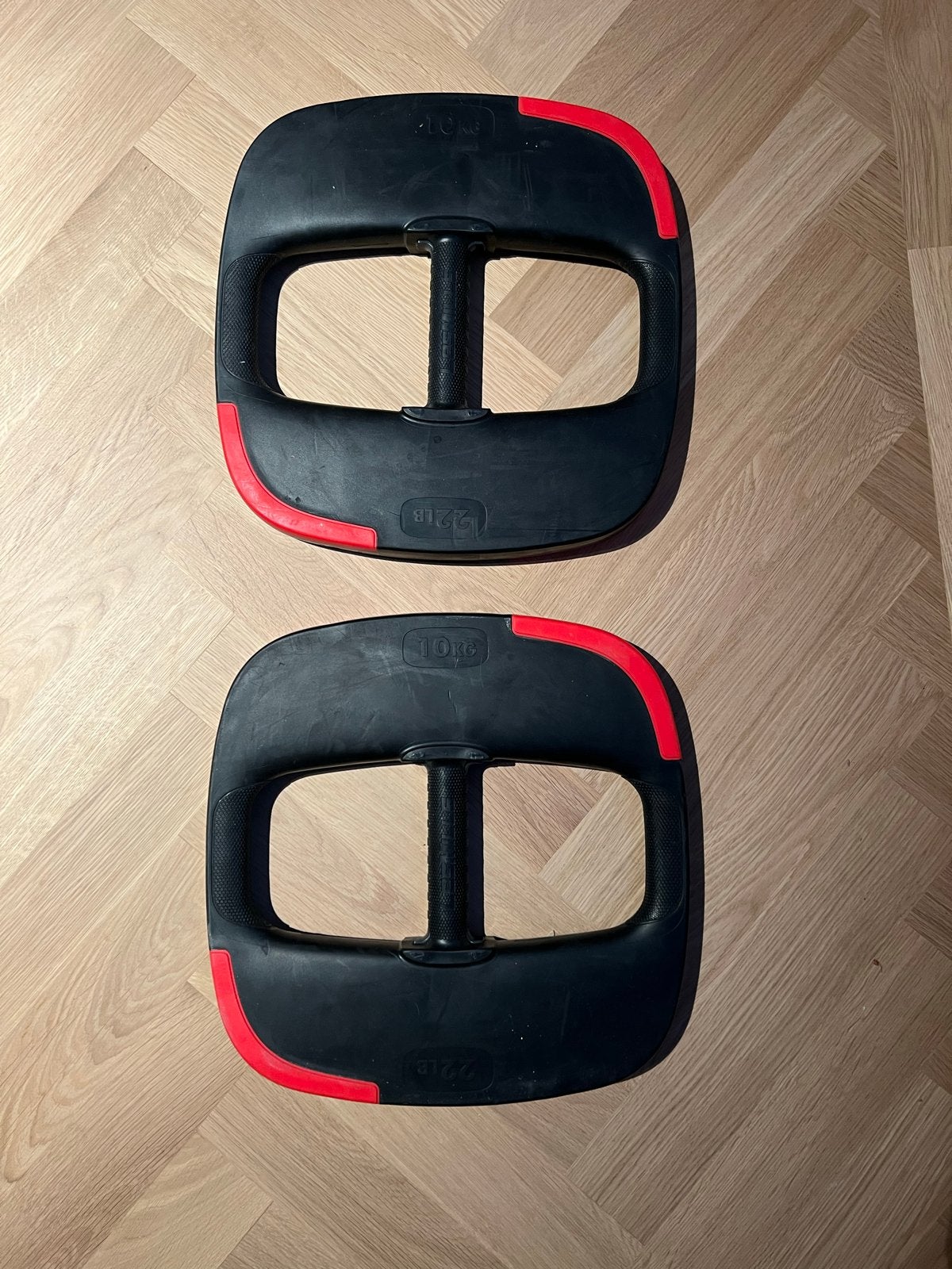 Les Mills Smartbar 2x 10kg Gewichtsplaat, Ophalen, Gebruikt, Armen, Halterschijven