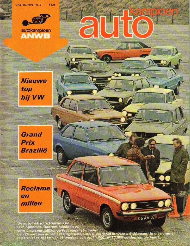 Autokampioen multitest 16 Automaten 1975, Ophalen of Verzenden, Gelezen, Overige merken