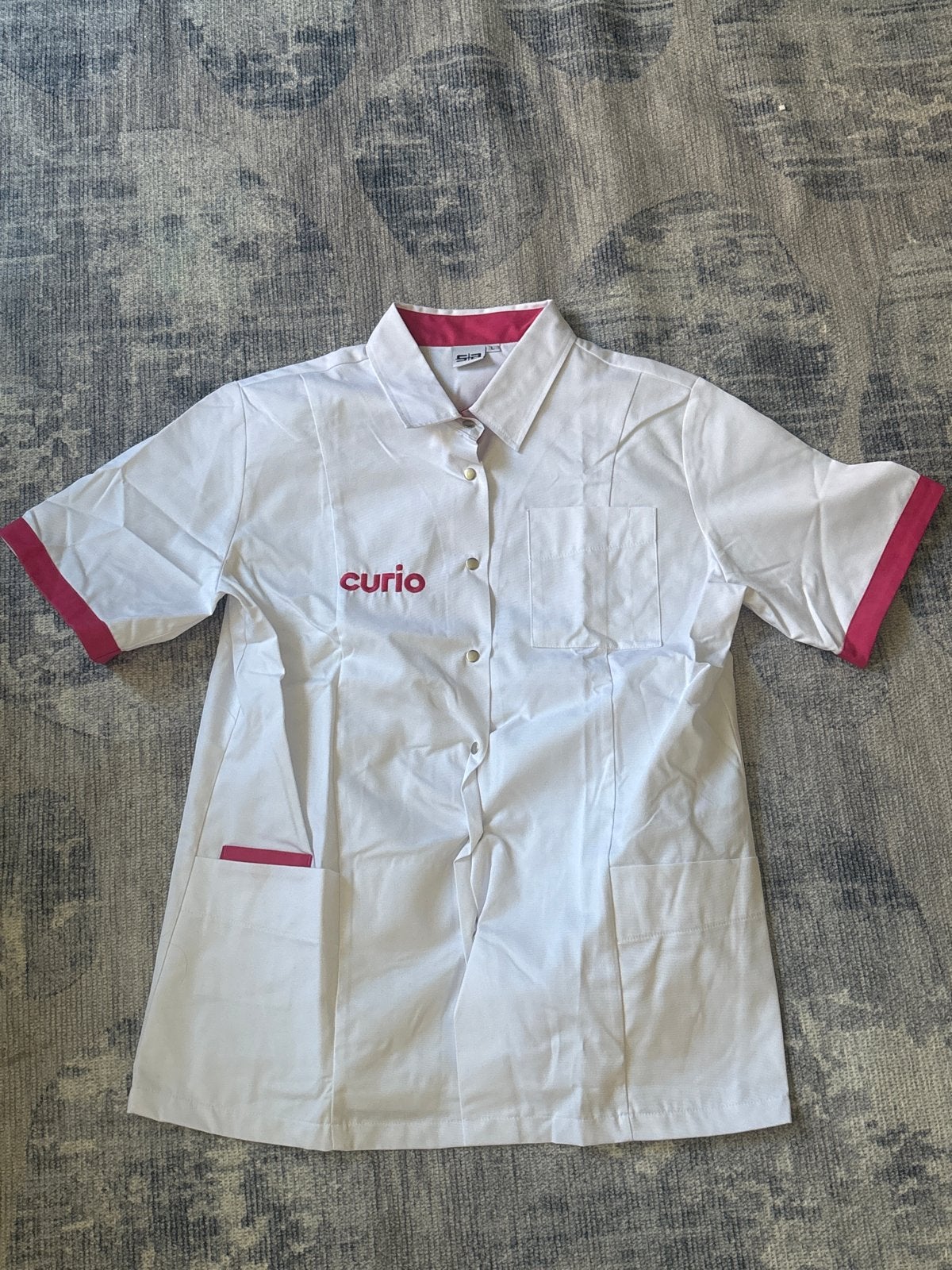 Witte Curio uniform blouse maat L, Ophalen of Verzenden, Nieuw, Maat 42/44 (L), Wit