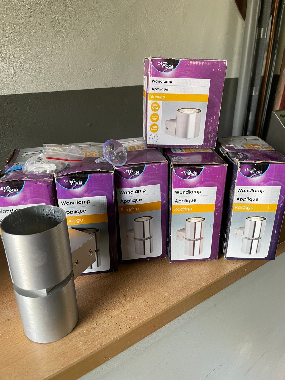 Wandlampen geborsteld, Ophalen of Verzenden, Nieuw