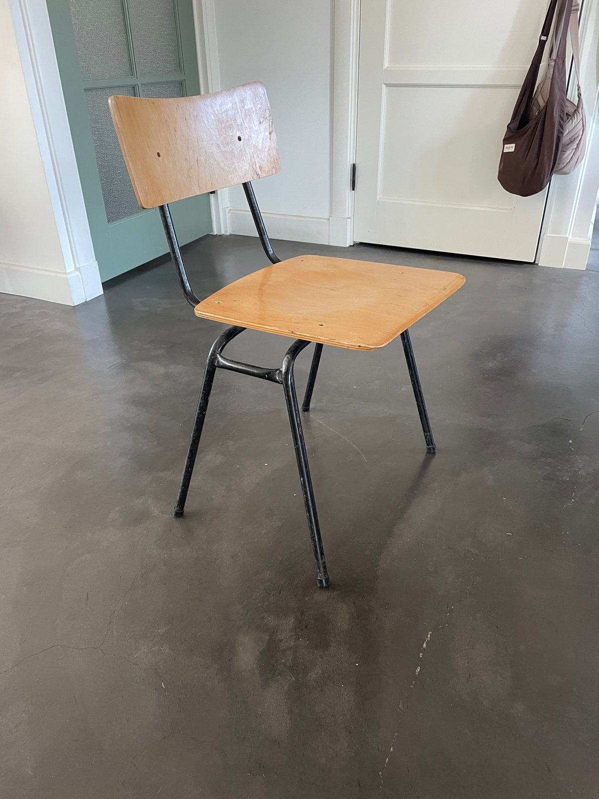 Vintage schoolstoel, Ophalen, Gebruikt, Vintage, Eén