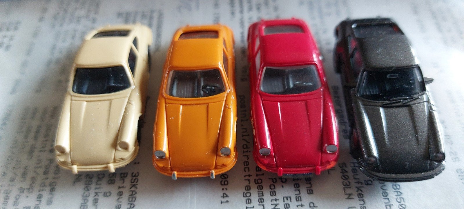 H0LK 0901 DIVERSE PORSCHES 911 1/87, Hobby en Vrije tijd, Ophalen of Verzenden, Zo goed als nieuw, Auto, Herpa