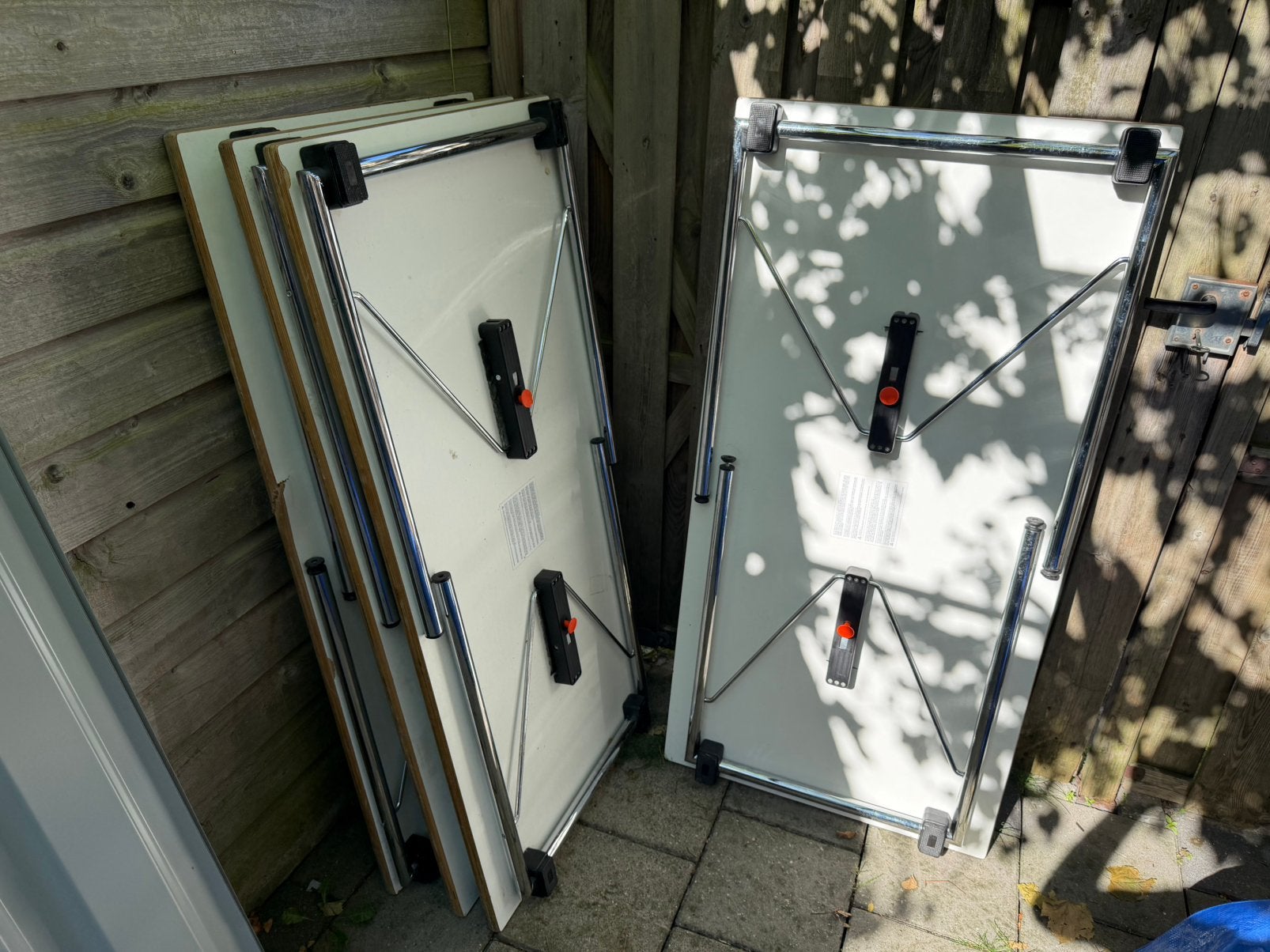 2 Sterke Zware Inklapbare Tafels Inklaptafels Opklaptafel, Ophalen, Zo goed als nieuw