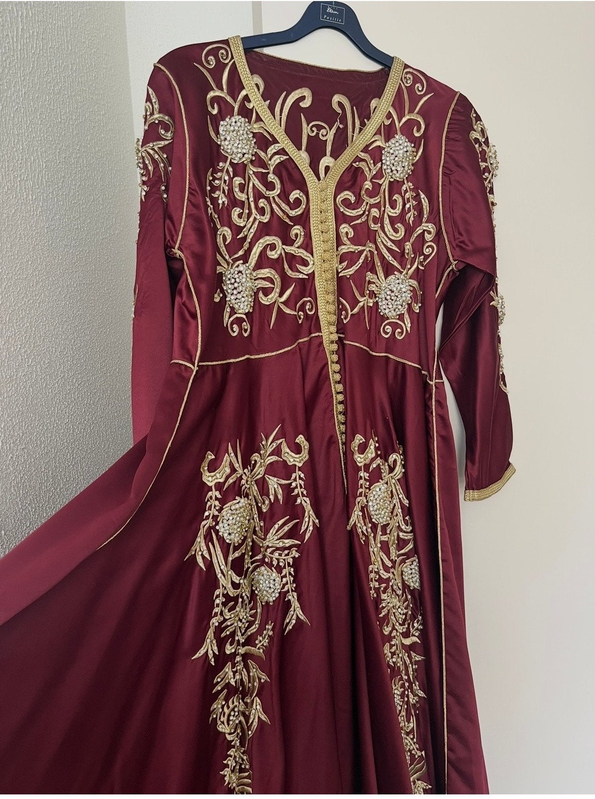 Caftan Marokkaanse jurk Maat L/XL, Ophalen, Maat 42/44 (L), Zo goed als nieuw, Rood