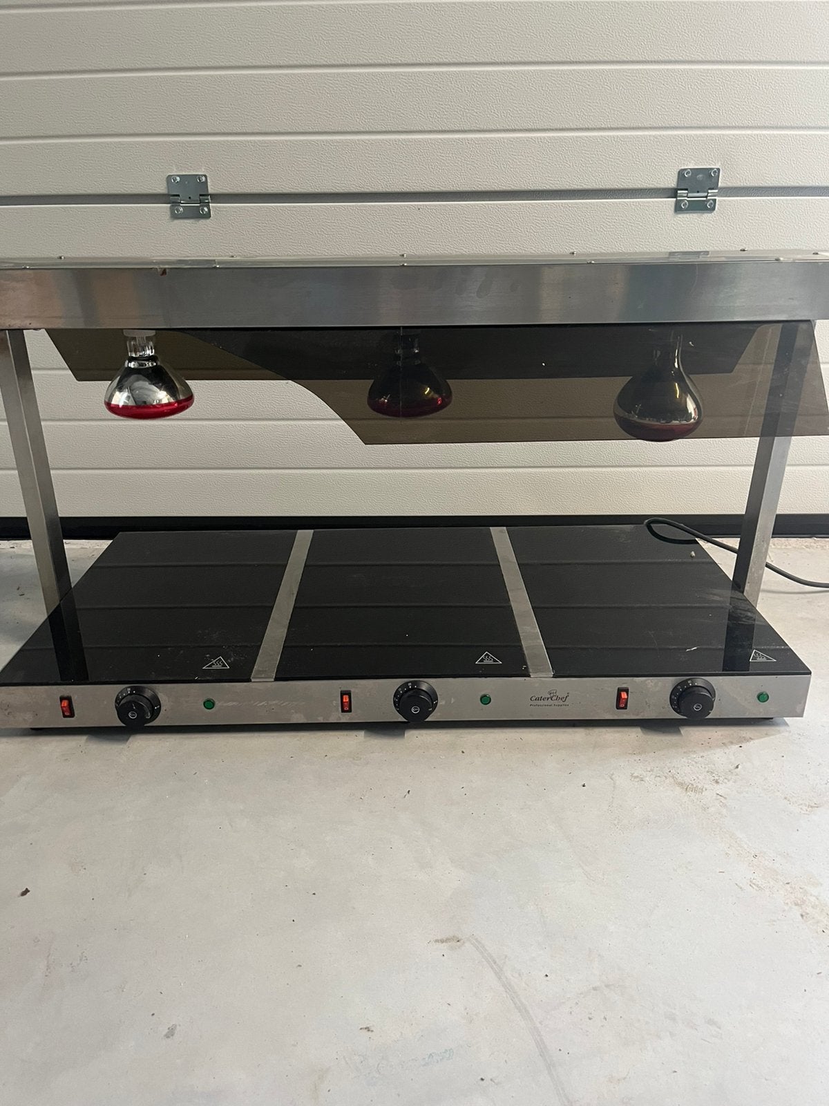 Professionele Warmhoudlamp / Warmhoudstation – 3 zones, Huis en Inrichting, Keuken | Complete keukens, Ophalen, Gebruikt