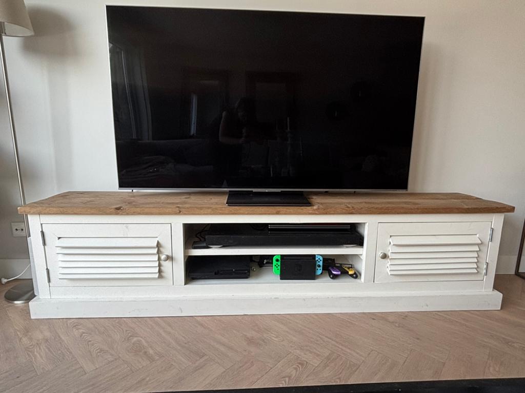 Tv meubel, Huis en Inrichting, Kasten | Televisiemeubels, Ophalen, Zo goed als nieuw, 200 cm of meer, Minder dan 100 cm