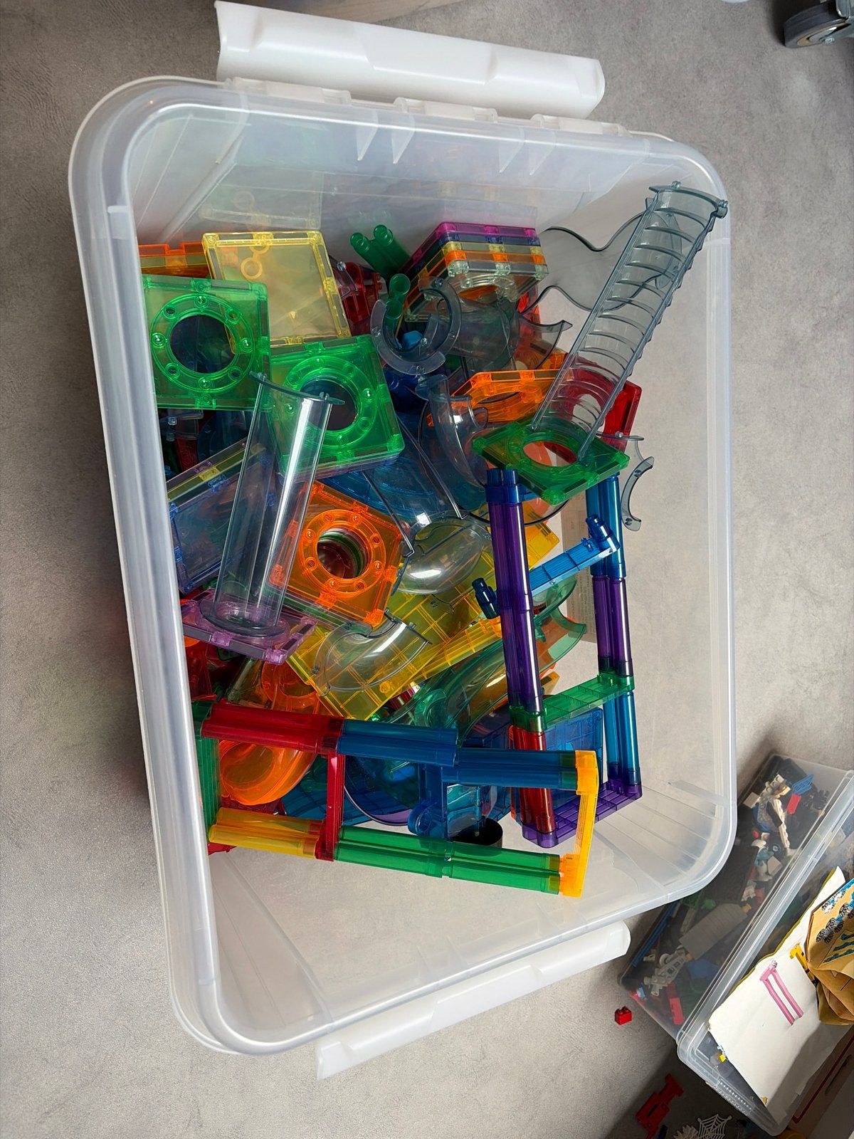 Playnetix Magnetische Bouwstenen & Knikkerbaan - Grote Set, Ophalen, Gebruikt, Overige merken