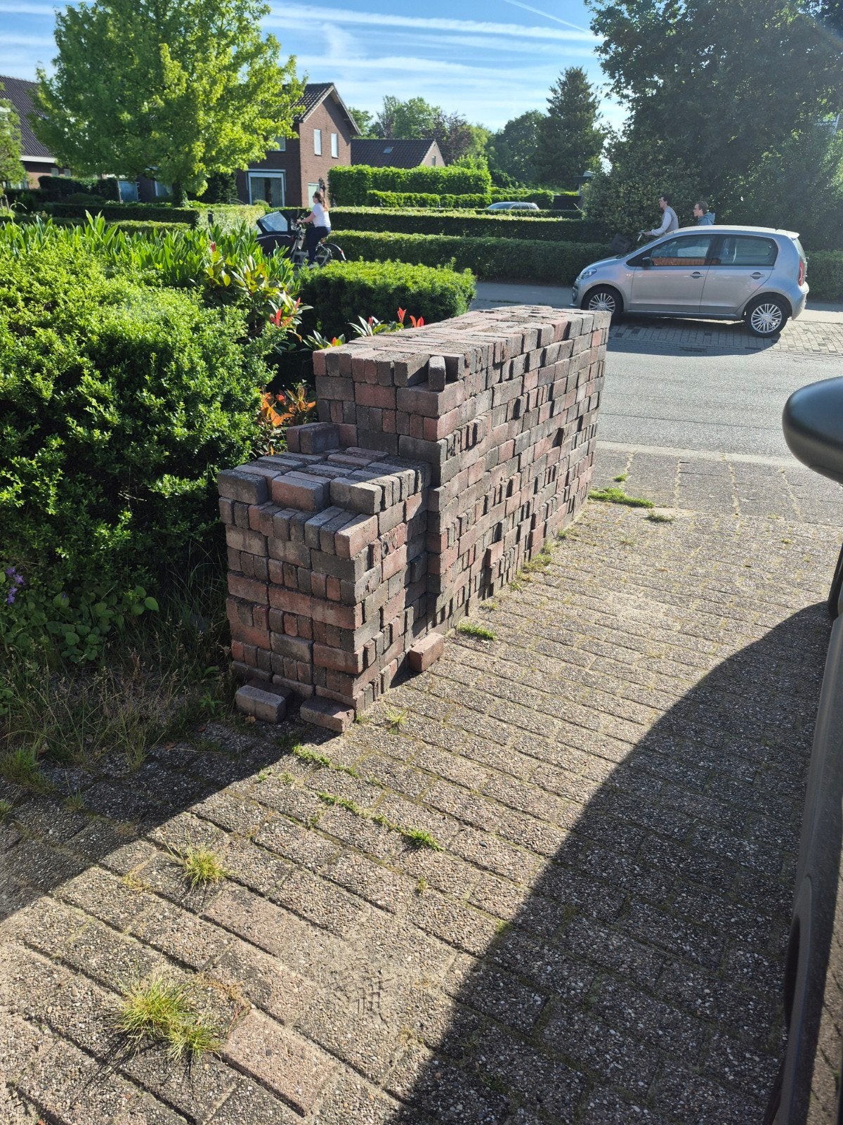 Straatstenen 15x5x7cm - ca. 20m2 inclusief, Doe-het-zelf en Verbouw, Tegels, Ophalen of Verzenden