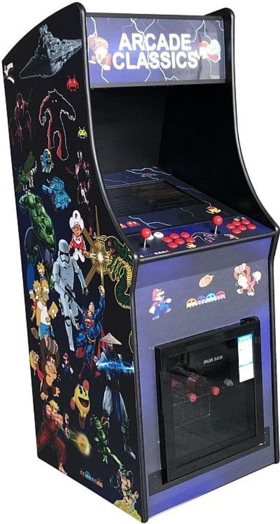 Arcade Kast 22 inch retro met koelkastje!, Info@custom-arcades.nl, Nieuw, Ophalen of Verzenden, Paardeweide 46, 4824EH, Breda, Nederland
