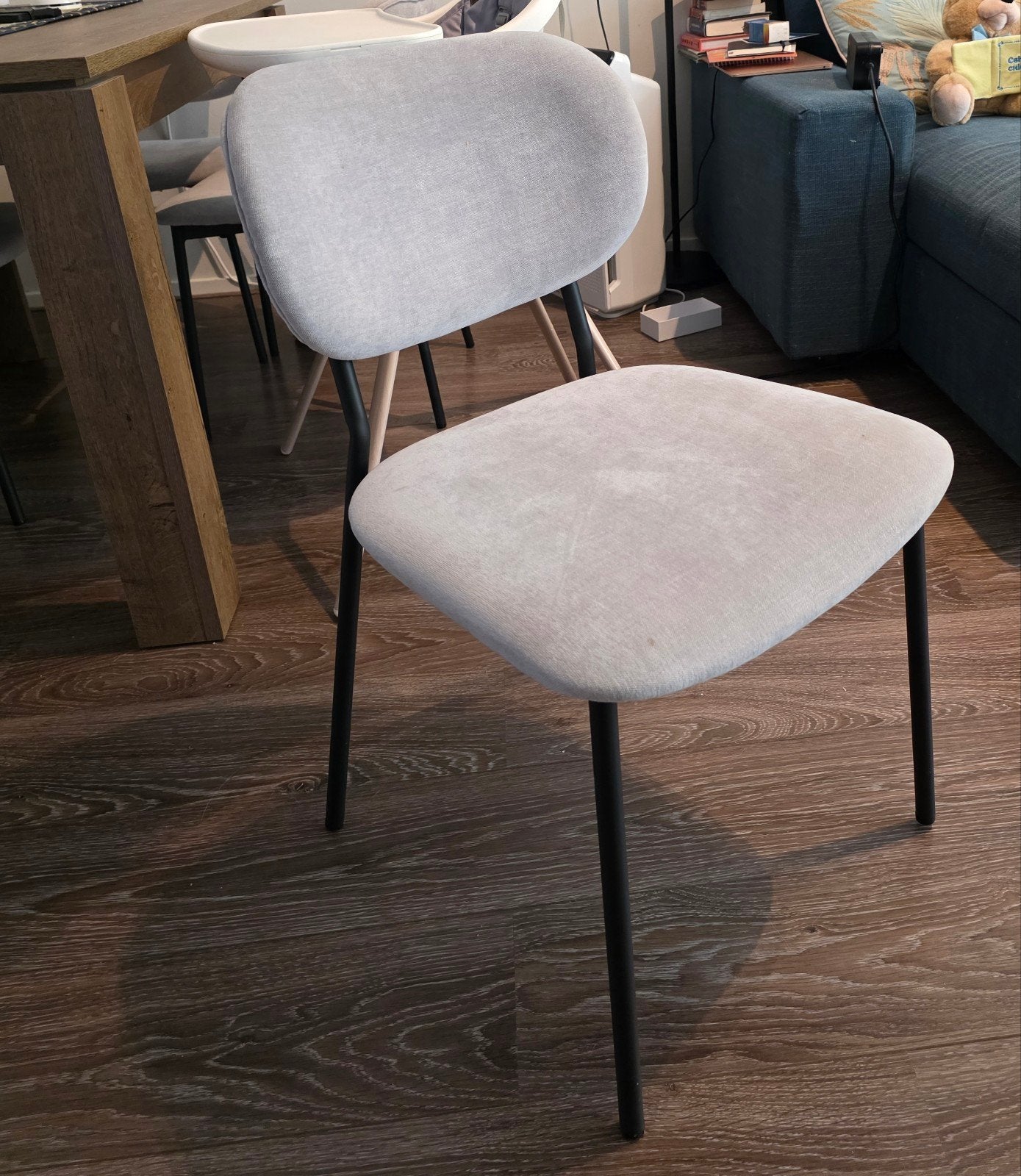 4 Jysk stoelen - goede staat, 2 jaar gebruikt, Ophalen, Gebruikt, Metaal, Vier