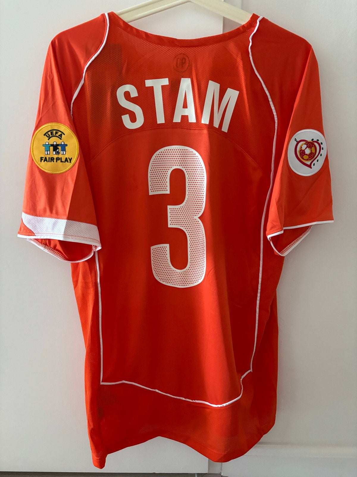 Jaap Stam retro Nederland EK 2004 - Maat Large nike vintage, Maat 52/54 (L), Nieuw, Oranje, Ophalen of Verzenden