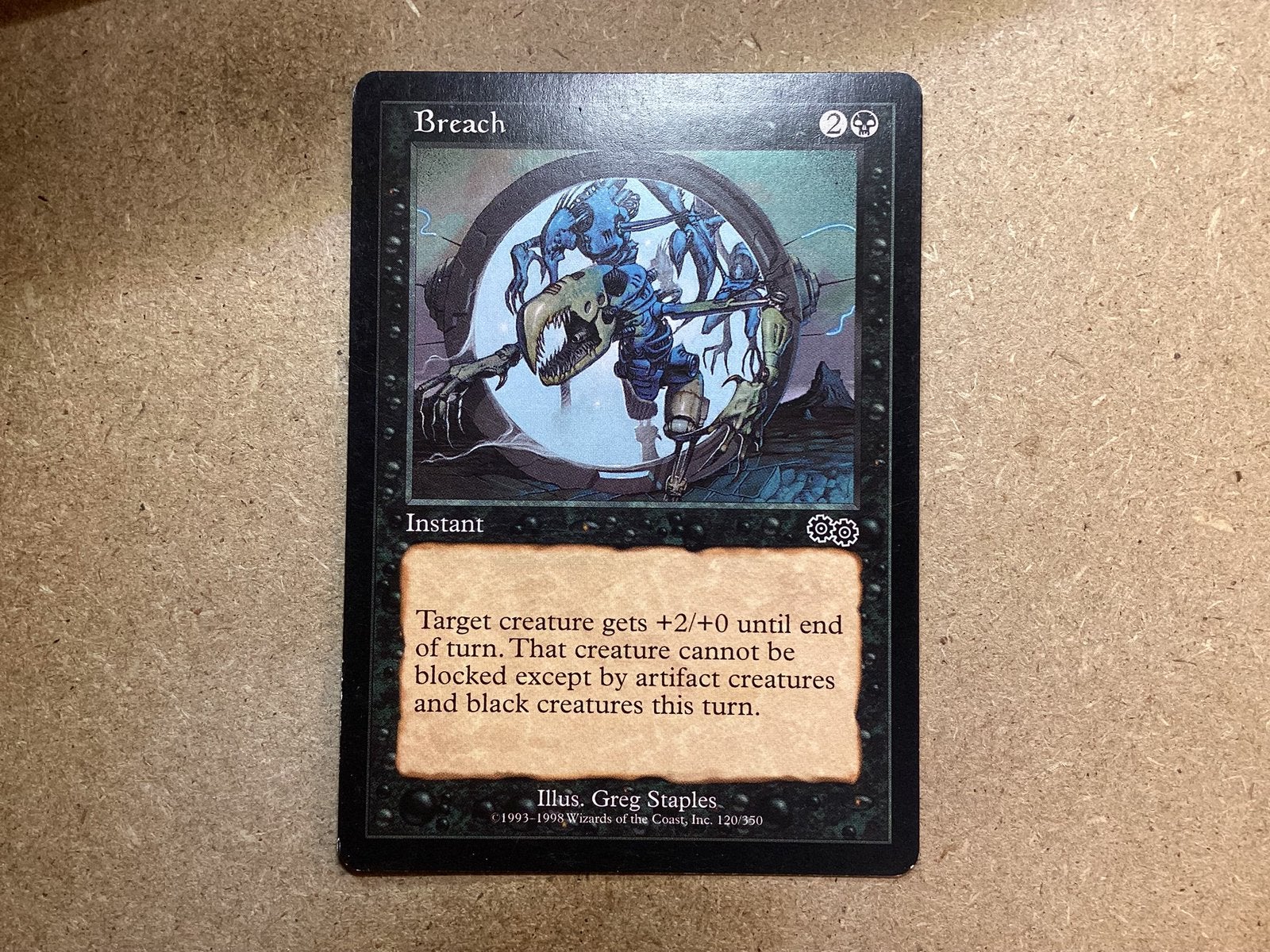 1x Breach [120/350] (Good), Ophalen of Verzenden, Gebruikt, Losse kaart