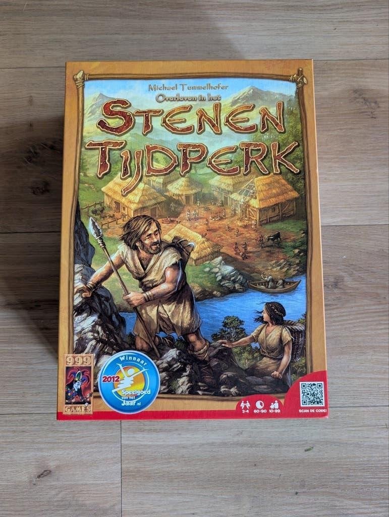 Stenen Tijdperk Bordspel - Strategisch Familiespel, Hobby en Vrije tijd, Drie of vier spelers, Ophalen of Verzenden, Zo goed als nieuw