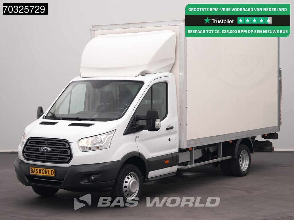 Ford Transit 170pk Laadklep Dubbellucht 170PK Bakwagen Airco, Auto's, Bestelauto's, Stof, Euro 6, 4 cilinders, Multifunctioneel stuurwiel
