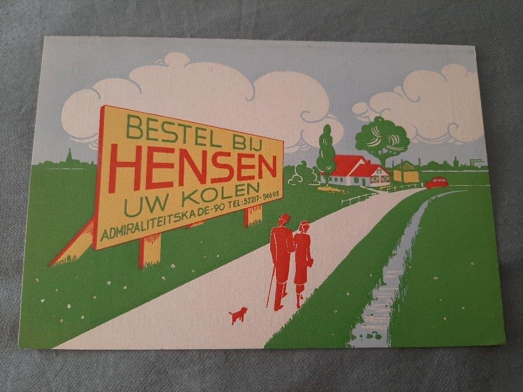 oude folder Hensen steenkolenhandel, Union, Etna etc jr30-40, Ophalen of Verzenden, Zo goed als nieuw, Hensen Rotterdam, Folder