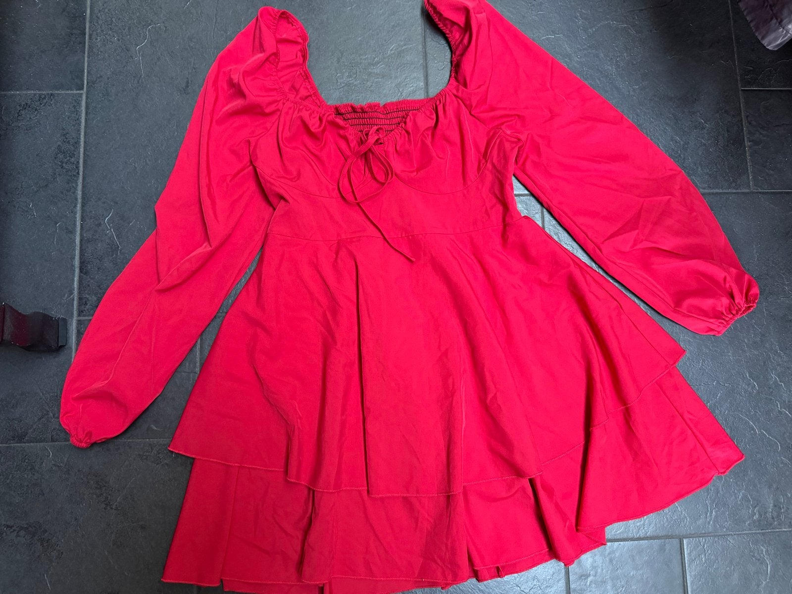 Rode Tuniek Jurk Maat XL, Maat 46/48 (XL) of groter, Nieuw, Ophalen of Verzenden, Boven de knie
