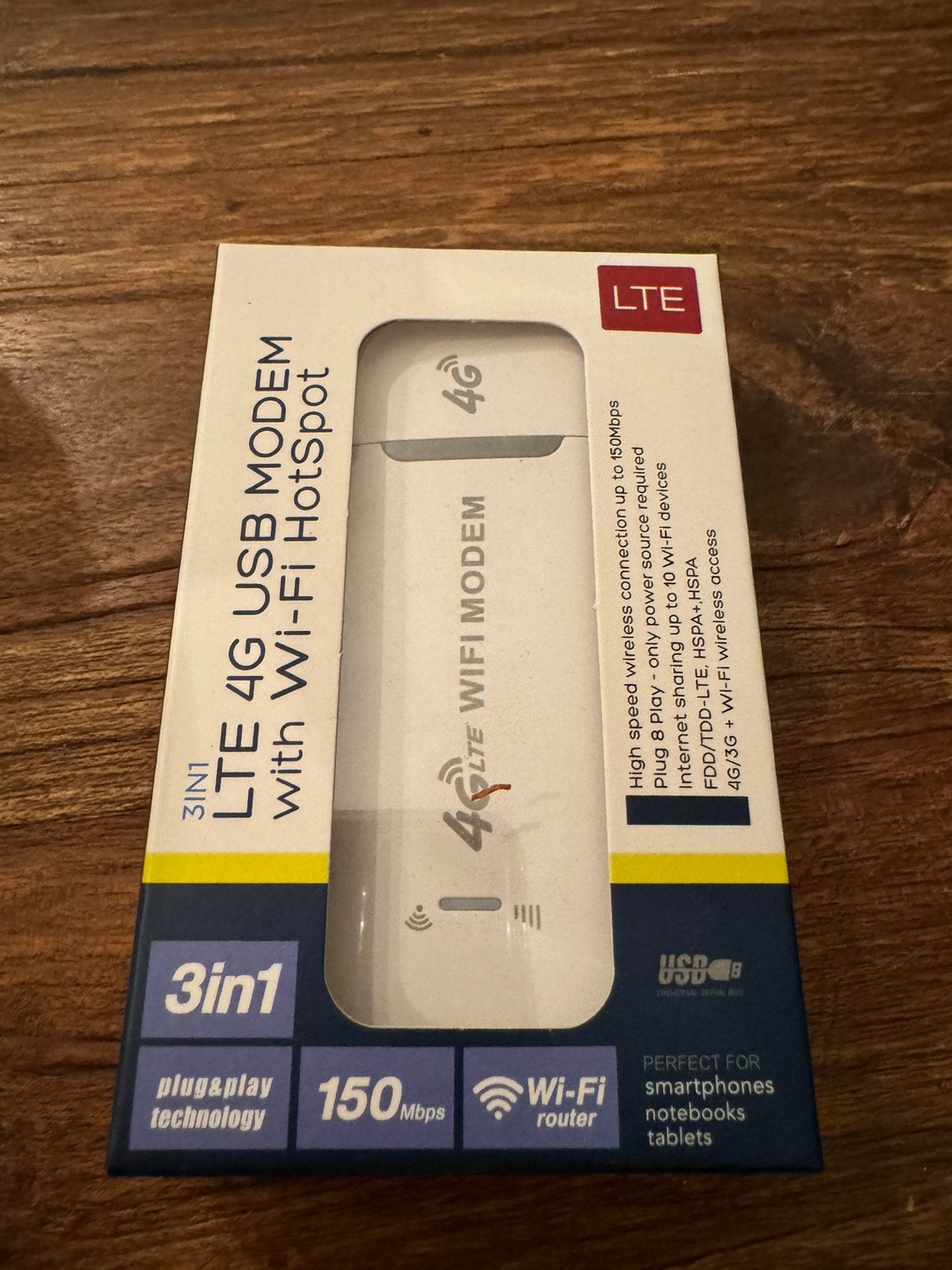 4G LTE USB Modem met WiFi Hotspot nieuw, Computers en Software, Routers en Modems, Ophalen of Verzenden, Nieuw, Router met modem