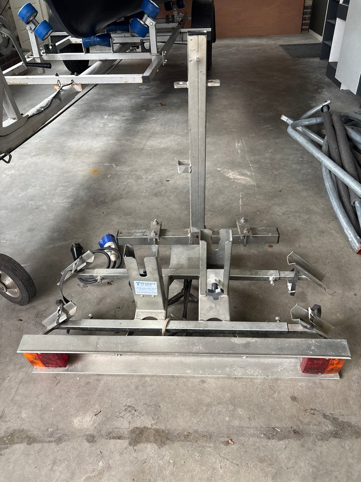 Twinny Load Fietsendrager voor Caravan/Camper, Ophalen, 2 fietsen, Gebruikt, Trekhaakdrager