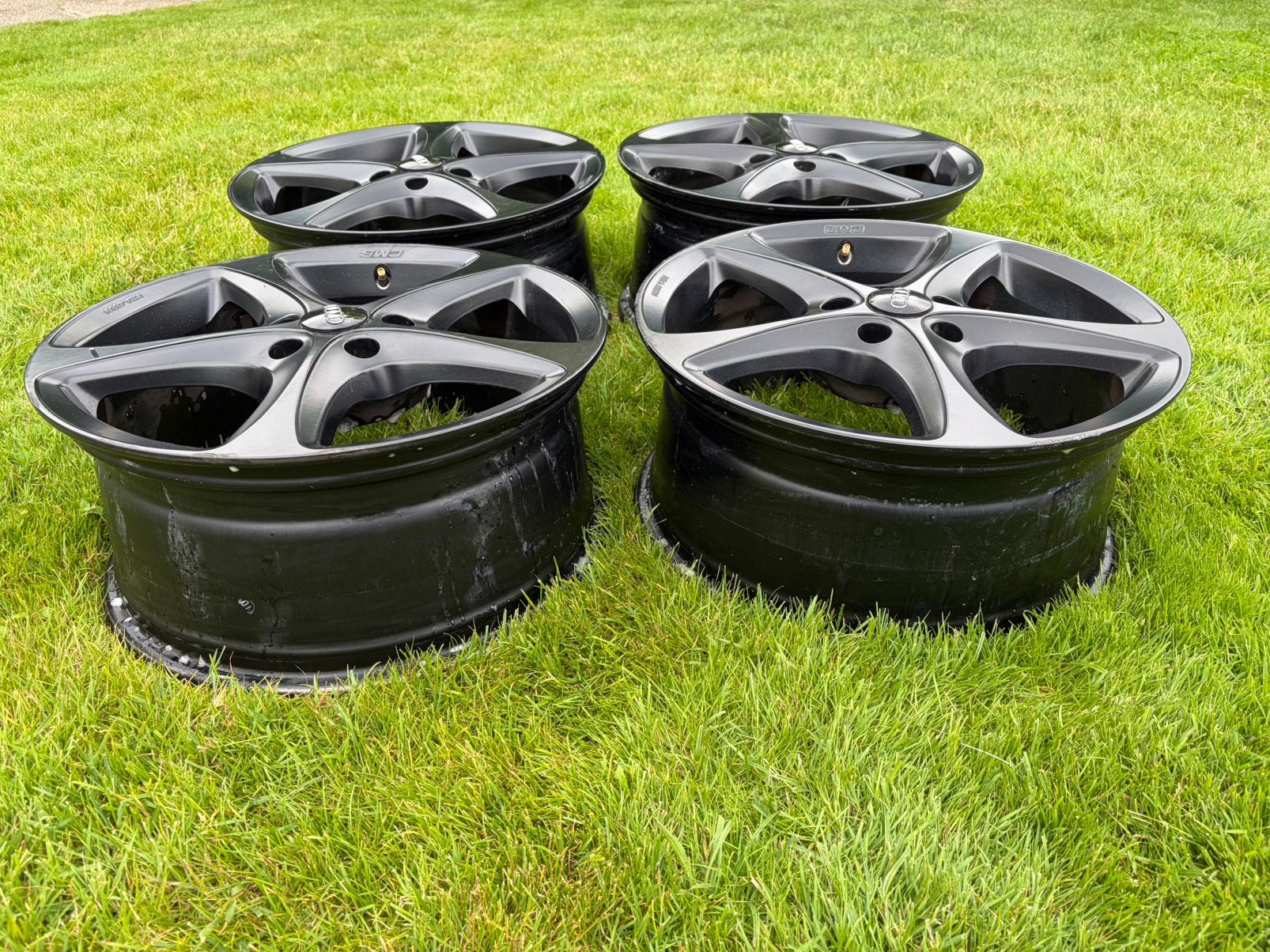 Zwarte 18 inch velgen Audi A3, Auto-onderdelen, Banden en Velgen, Ophalen, 18 inch, Overige, Velg(en)