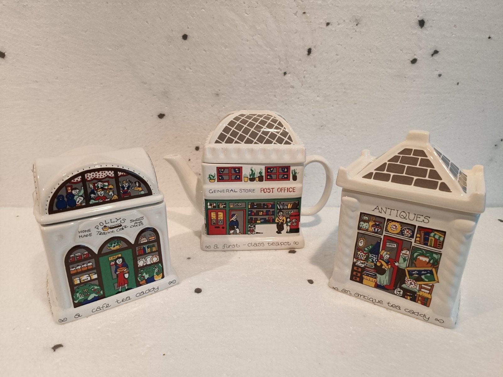 Wade England English Life Theepot en theebussen, Ophalen of Verzenden