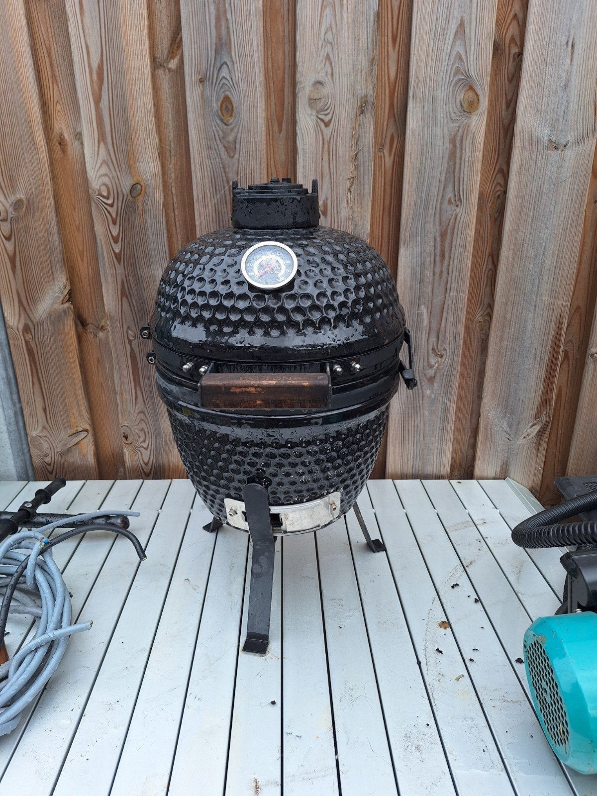 BluMill Kamado BBQ Egg - Kamado 13 Inch - Houtskoolbarbecues, Tuin en Terras, Mini kamado, Gebruikt, ., Ophalen of Verzenden