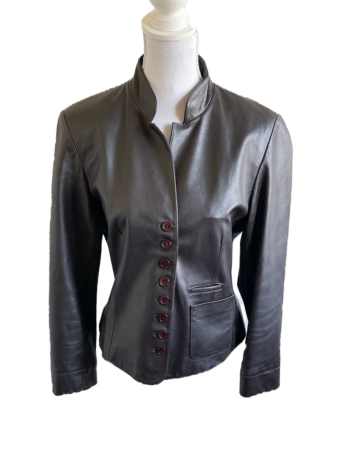 Lanaby’s bruin leren jasje 40, Maat 38/40 (M), Bruin, Ophalen of Verzenden, Jasje