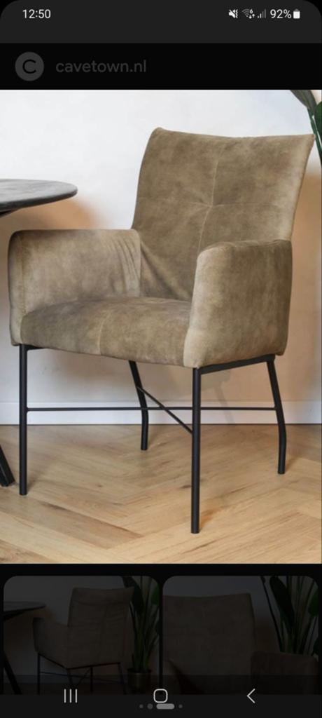 Nagenoeg nieuwe 4 eetkamerstoelen!, Huis en Inrichting, Stoelen, Ophalen, Nieuw, Overige kleuren