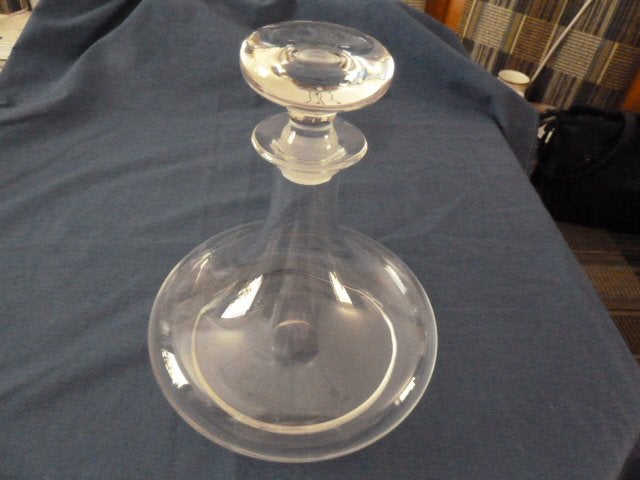 Likeur Karaf met Stolp - Helder glas, Antiek en Kunst, Ophalen of Verzenden