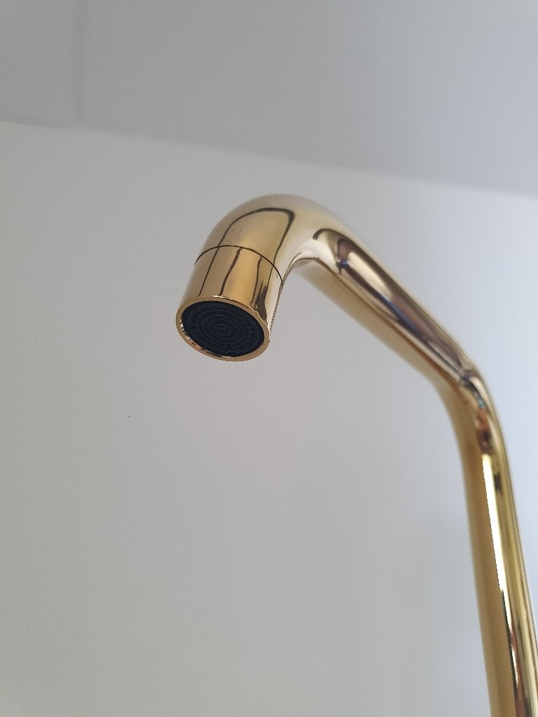 Keukenkraan GOUD Glans type: Moon Wastafel Mengkraan, Ophalen of Verzenden, Nieuw, Rvs, Kraan