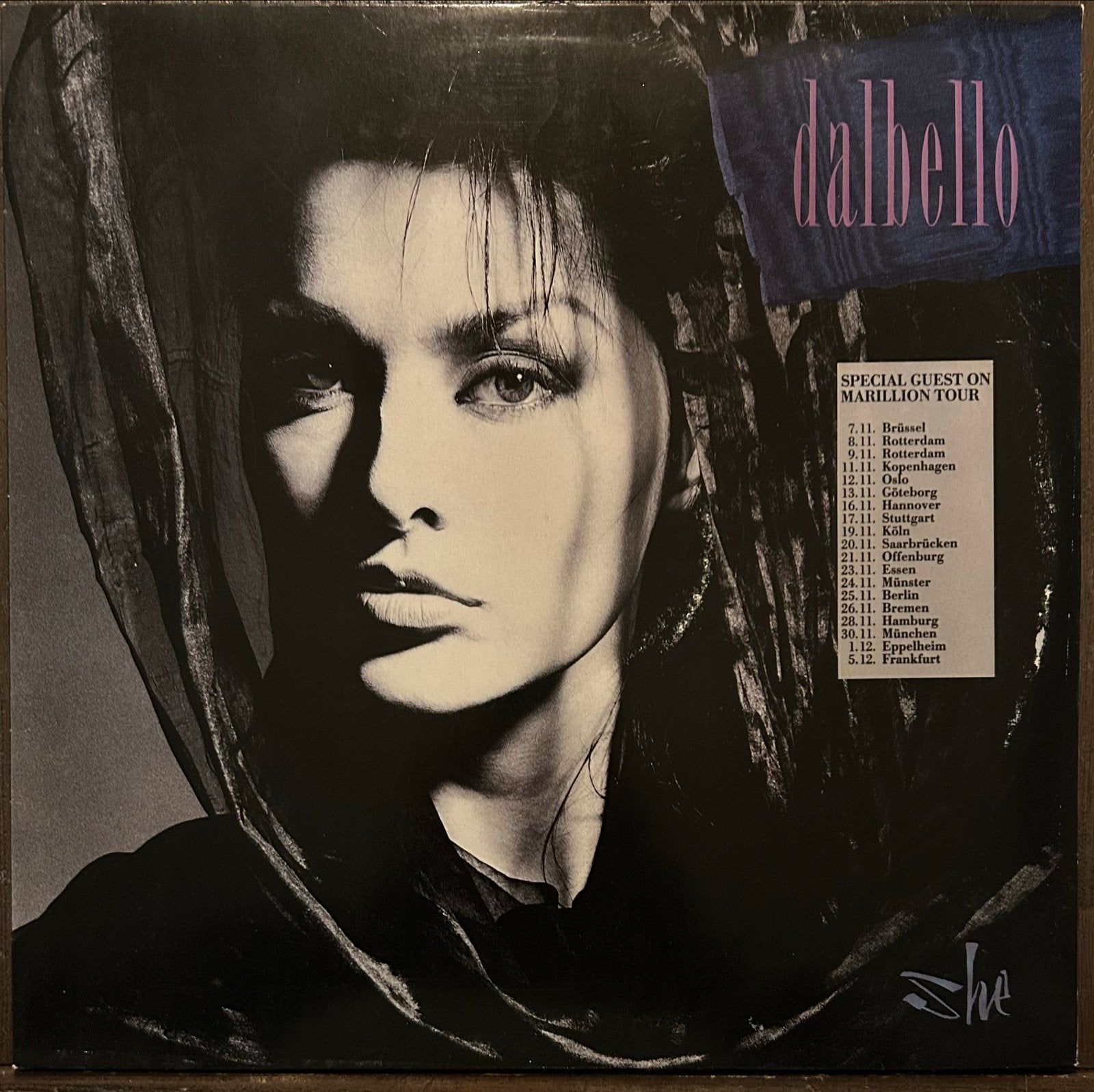 Dalbello - She (LP) - Special Guest Marillion Tour, Cd's en Dvd's, LP, Gebruikt, Originele persing, Ophalen of Verzenden