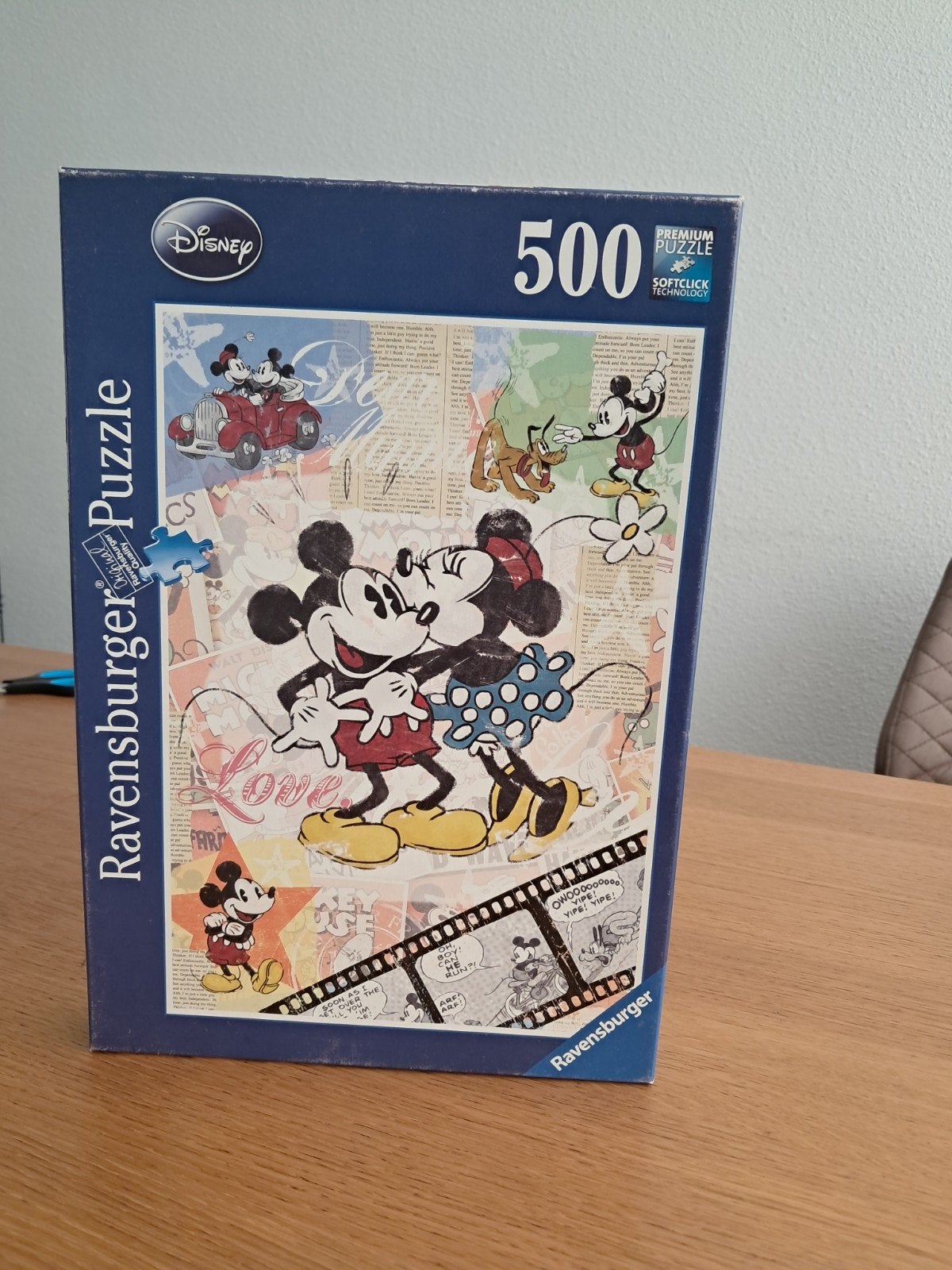 Disney Mickey & Minnie Love Legpuzzel 500 stukje, Ophalen, 500 t/m 1500 stukjes, Gebruikt, Legpuzzel