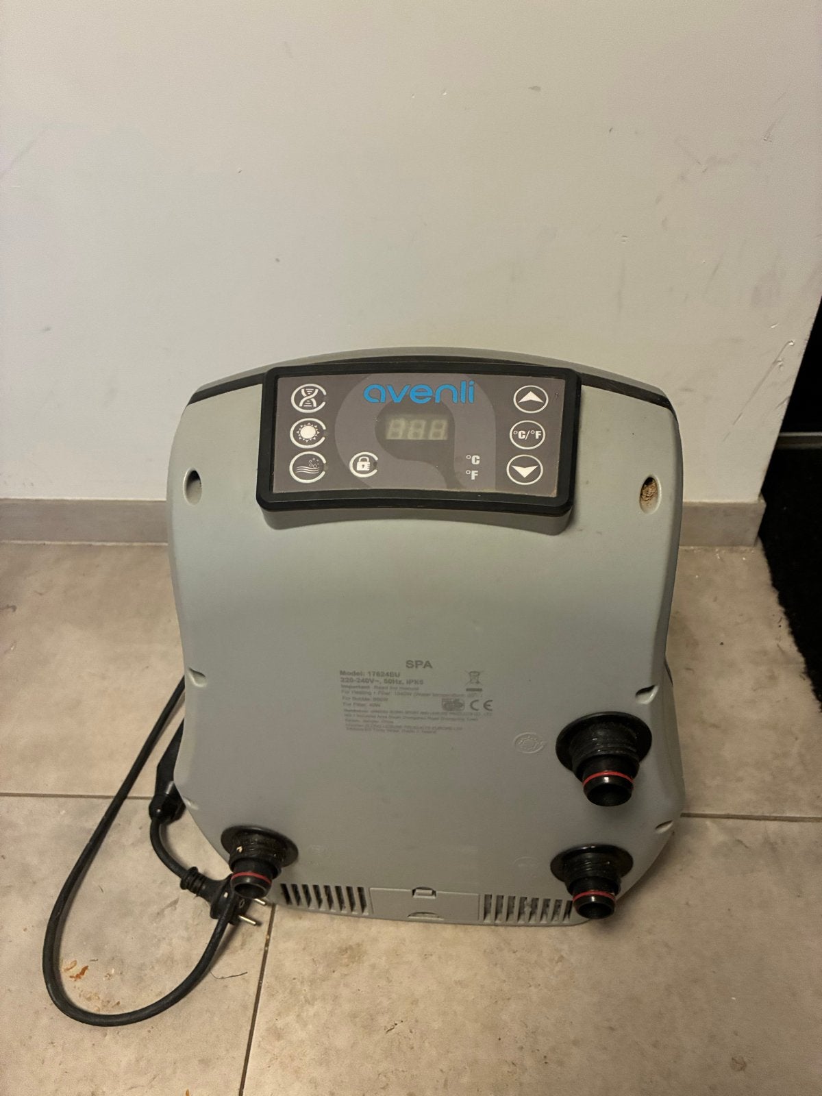 Avenli Spa Pomp met Verwarming, Filter en Bubbel functie, Tuin en Terras, Ophalen, Gebruikt, Filter, Opblaasbaar
