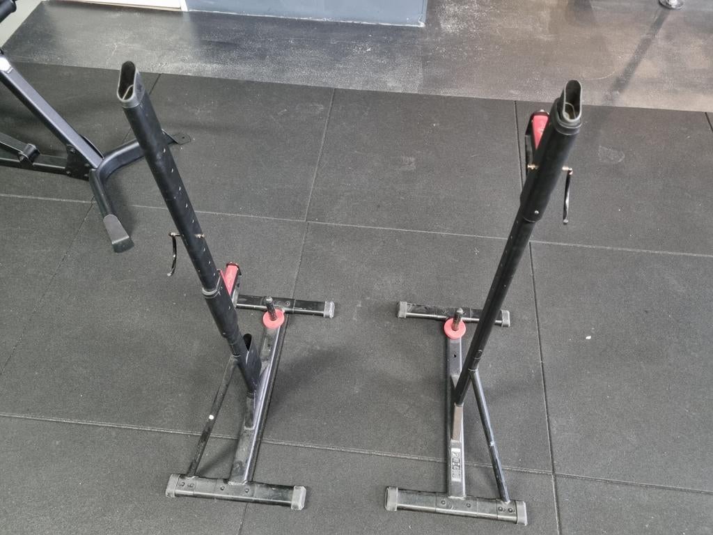 Verstelbare Squat Stands / Haltersteunen – Decathlon – tot 1, Ophalen, Gebruikt, Overige typen