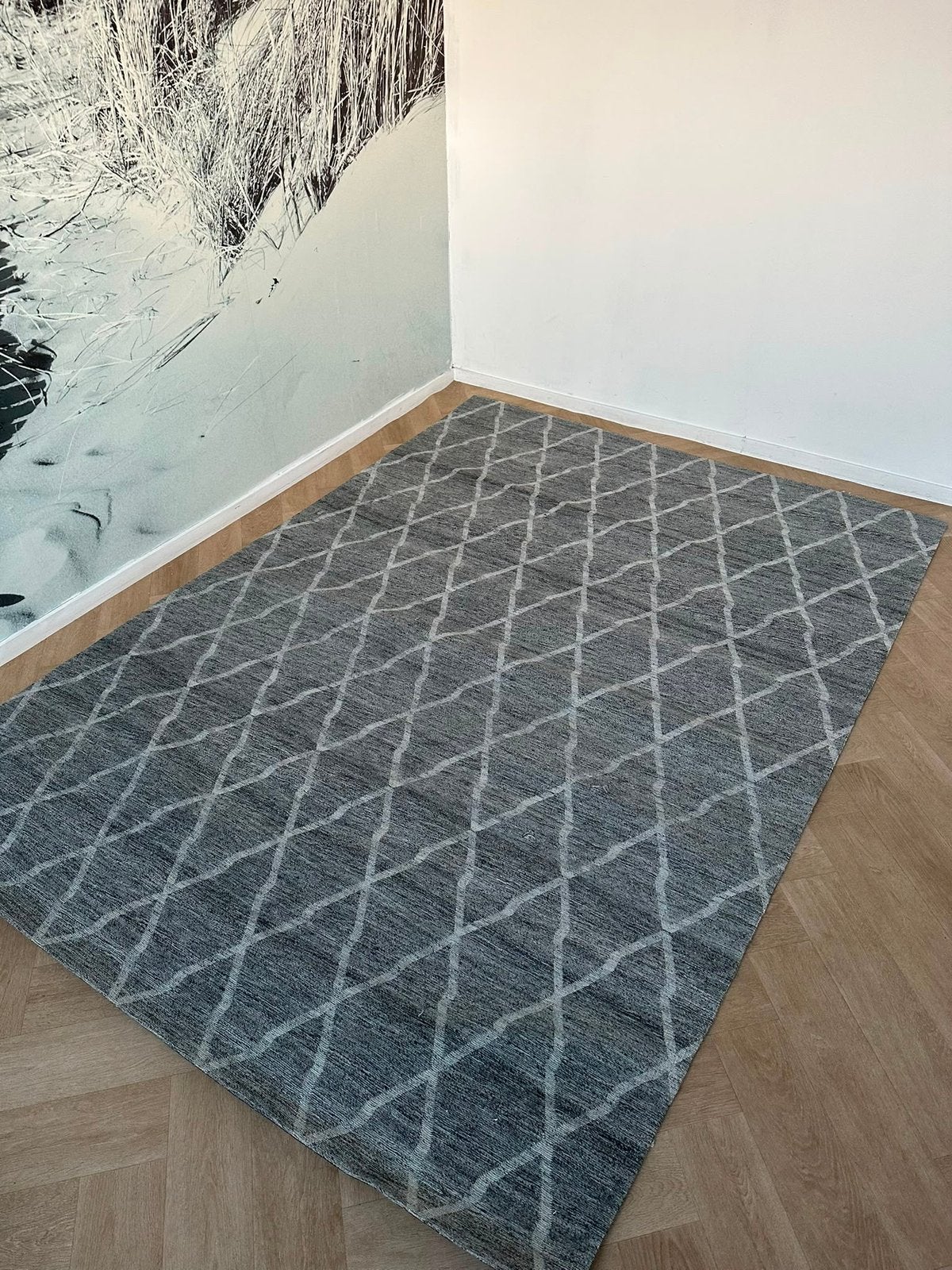 Brinker vloerkleed Sjock smoke viscose 160x230, Huis en Inrichting, Stoffering | Tapijten en Kleden, 150 tot 200 cm, Ophalen of Verzenden