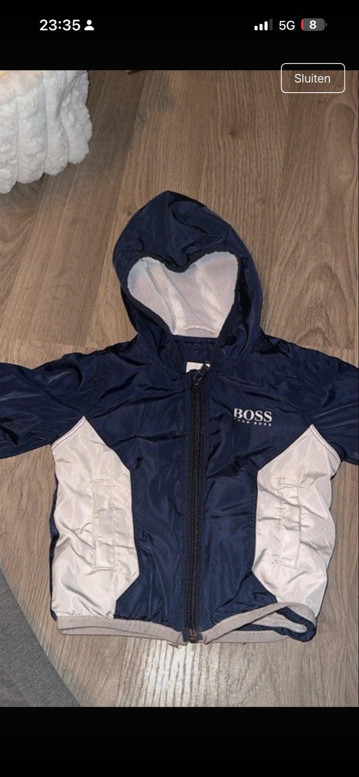 Hugo Boss tussenjas maat 6-9 maanden (68), Ophalen of Verzenden, Gebruikt, Jongetje of Meisje, Jasje