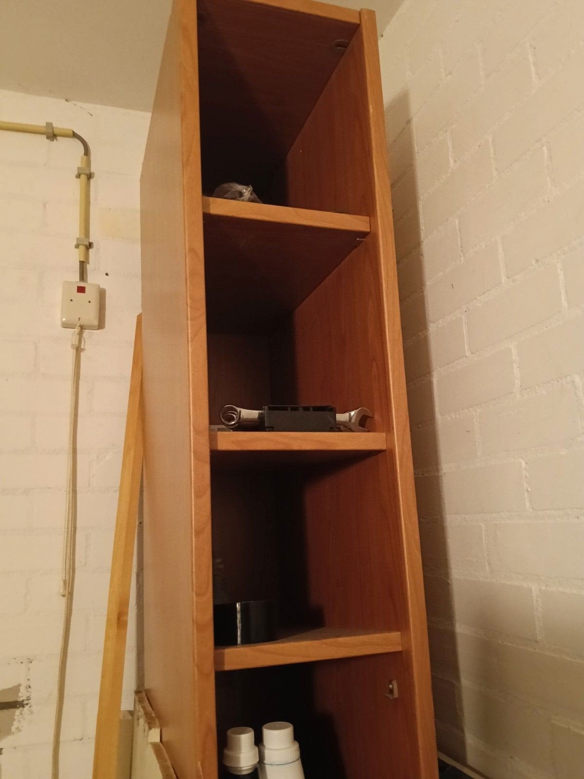 Zware eikenhouten kast, Huis en Inrichting, Kasten | Boekenkasten, Ophalen, Gebruikt, 25 tot 50 cm