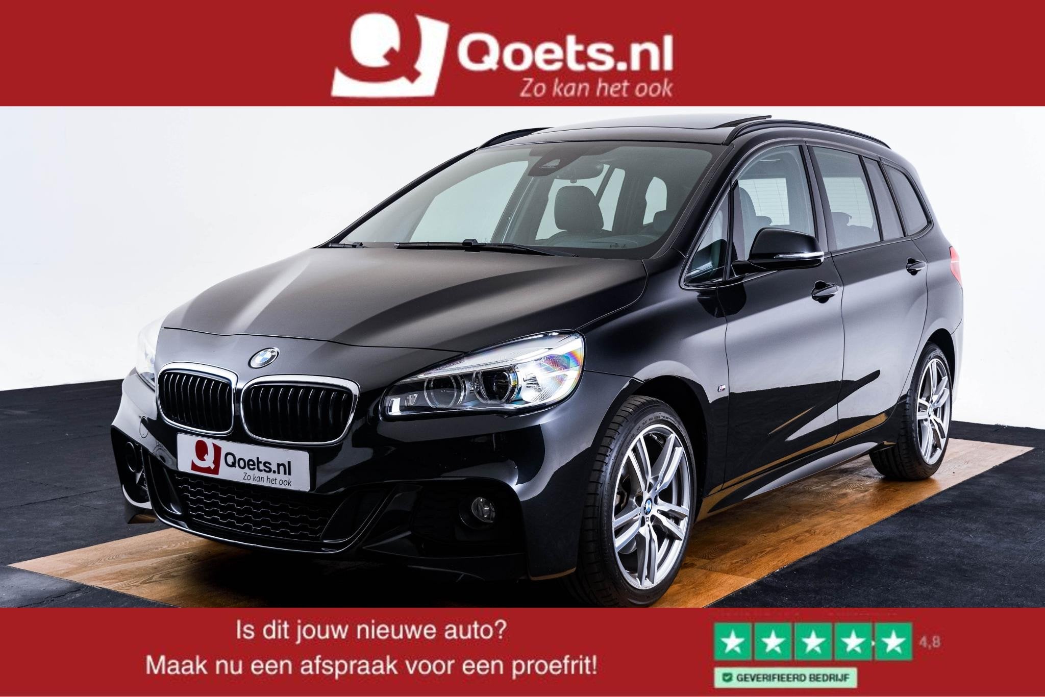 BMW 2-serie Gran Tourer 218i Centennial High Executive 7p. M, Auto's, BMW, 12 maanden, 136 pk, Gebruikt, Zwart