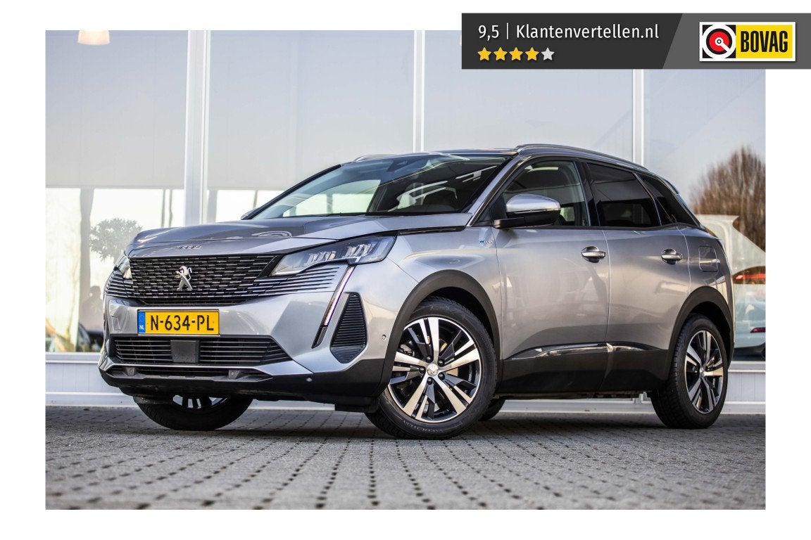 Peugeot 3008 1.6 HYbrid 225 Blue Lease Allure | NL auto | Ca, 12 maanden, 4 cilinders, Leder en Stof, Bedrijf